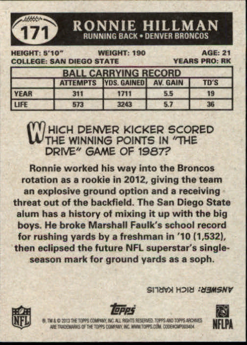 A6330- 2013 Topps Archives FB Cards 1-240 +Inserts -You Pick- 15+ FREE US SHIP - Picture 219 of 265