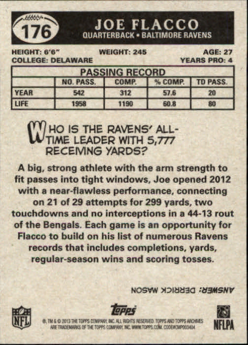 A6330- 2013 Topps Archives FB Cards 1-240 +Inserts -You Pick- 15+ FREE US SHIP - Picture 227 of 265