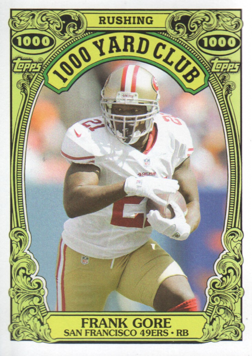 2013 Topps Archives 1000 Yard Club #10 Frank Gore