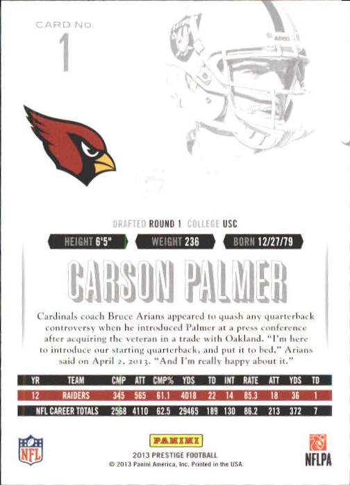 A6789- 2013 Prestige Football Cards 1-200 +Rookies -You Pick- 15+ FREE US SHIP - Picture 3 of 391
