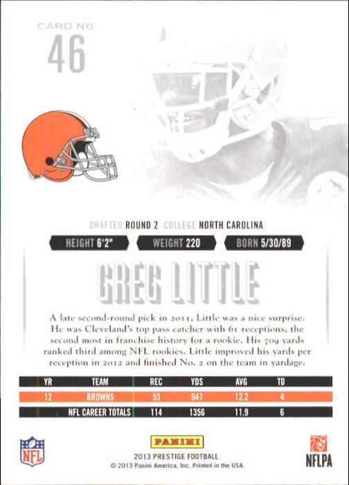 A6789- 2013 Prestige Football Cards 1-200 +Rookies -You Pick- 15+ FREE US SHIP - Picture 93 of 391