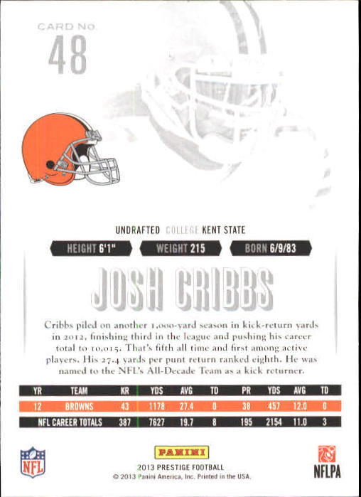 A6789- 2013 Prestige Football Cards 1-200 +Rookies -You Pick- 15+ FREE US SHIP - Picture 97 of 391