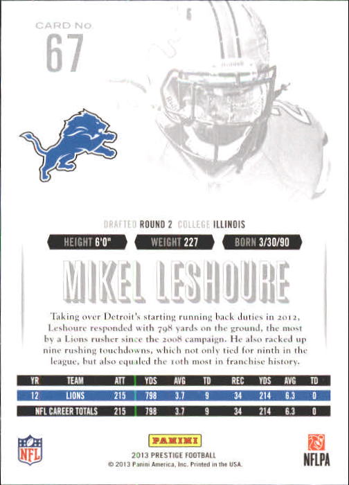 A6789- 2013 Prestige Football Cards 1-200 +Rookies -You Pick- 15+ FREE US SHIP - Picture 133 of 391