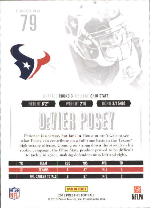 A6789- 2013 Prestige Football Cards 1-200 +Rookies -You Pick- 15+ FREE US SHIP - Picture 156 of 391