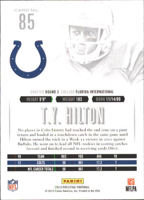 A6789- 2013 Prestige Football Cards 1-200 +Rookies -You Pick- 15+ FREE US SHIP - Picture 167 of 391