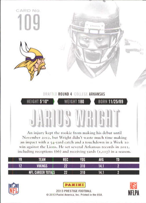 A6789- 2013 Prestige Football Cards 1-200 +Rookies -You Pick- 15+ FREE US SHIP - Picture 215 of 391