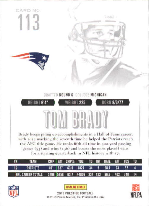 A6789- 2013 Prestige Football Cards 1-200 +Rookies -You Pick- 15+ FREE US SHIP - Picture 222 of 391