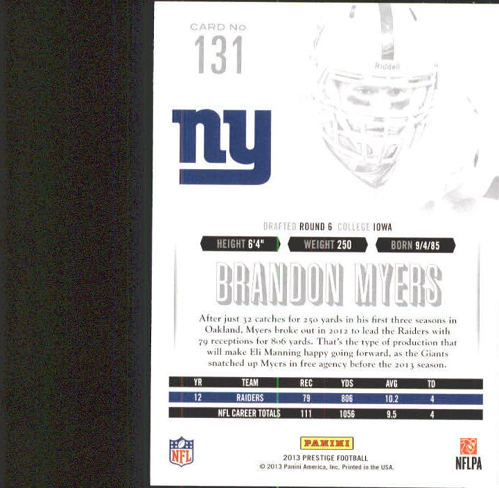 A6789- 2013 Prestige Football Cards 1-200 +Rookies -You Pick- 15+ FREE US SHIP - Picture 258 of 391