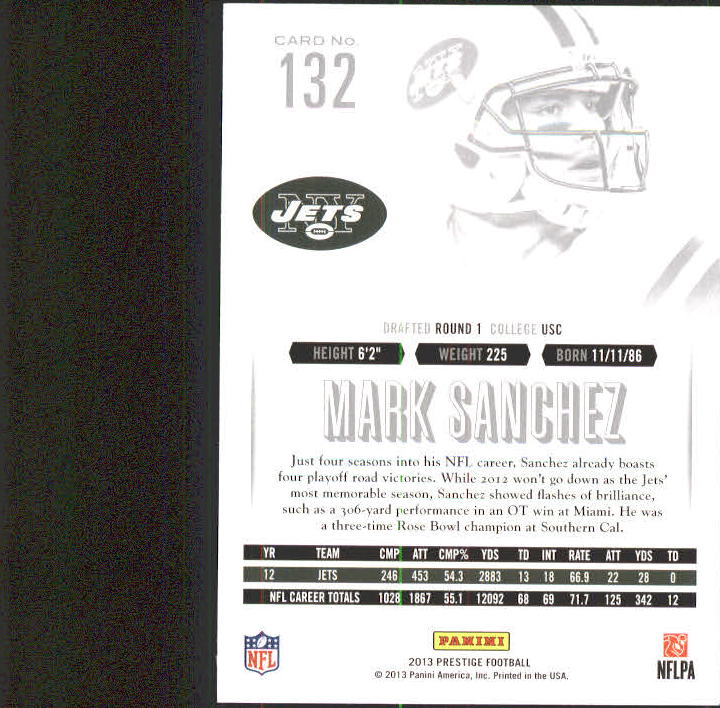 A6789- 2013 Prestige Football Cards 1-200 +Rookies -You Pick- 15+ FREE US SHIP - Picture 260 of 391