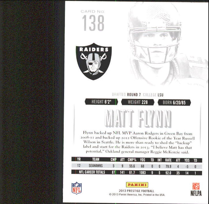 A6789- 2013 Prestige Football Cards 1-200 +Rookies -You Pick- 15+ FREE US SHIP - Picture 272 of 391