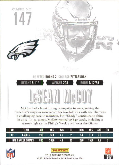 A6789- 2013 Prestige Football Cards 1-200 +Rookies -You Pick- 15+ FREE US SHIP - Picture 288 of 391