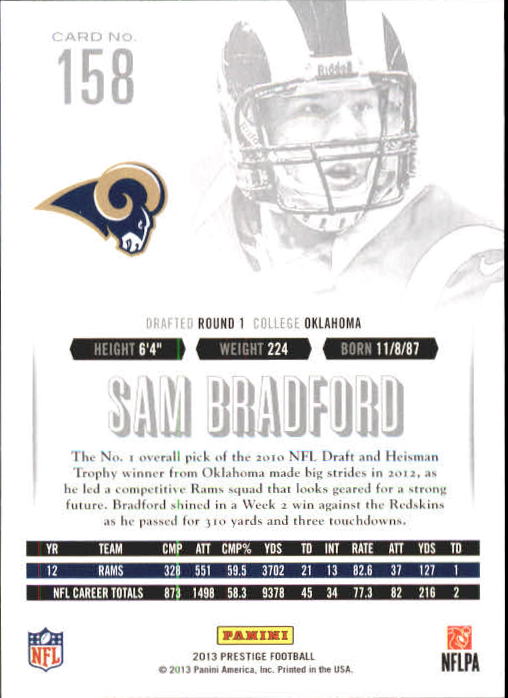 A6789- 2013 Prestige Football Cards 1-200 +Rookies -You Pick- 15+ FREE US SHIP - Picture 308 of 391