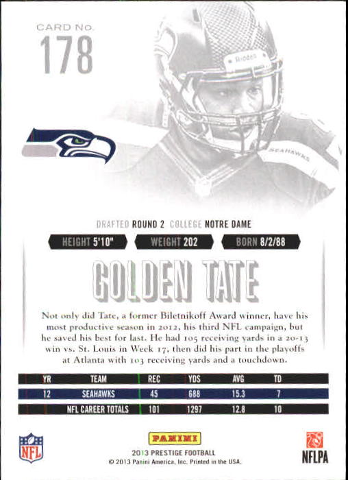 A6789- 2013 Prestige Football Cards 1-200 +Rookies -You Pick- 15+ FREE US SHIP - Picture 347 of 391