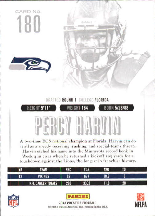 A6789- 2013 Prestige Football Cards 1-200 +Rookies -You Pick- 15+ FREE US SHIP - Picture 351 of 391