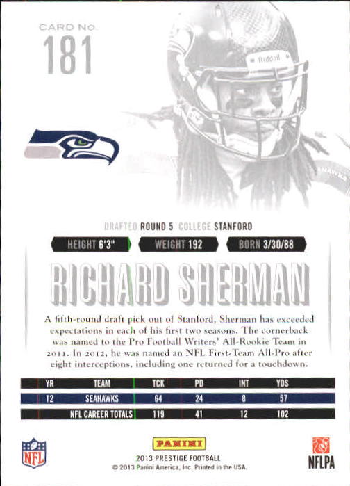 A6789- 2013 Prestige Football Cards 1-200 +Rookies -You Pick- 15+ FREE US SHIP - Picture 353 of 391
