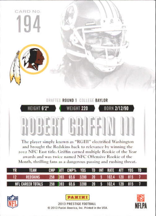 A6789- 2013 Prestige Football Cards 1-200 +Rookies -You Pick- 15+ FREE US SHIP - Picture 379 of 391