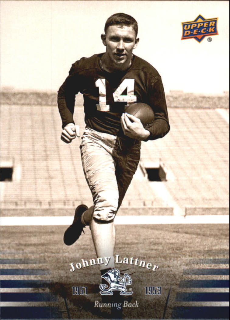 2013 Upper Deck Notre Dame #5 Johnny Lattner