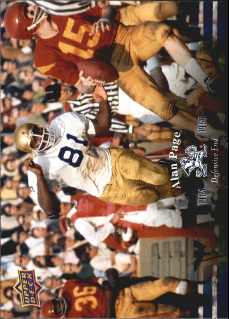 2013 Upper Deck Notre Dame #10 Alan Page