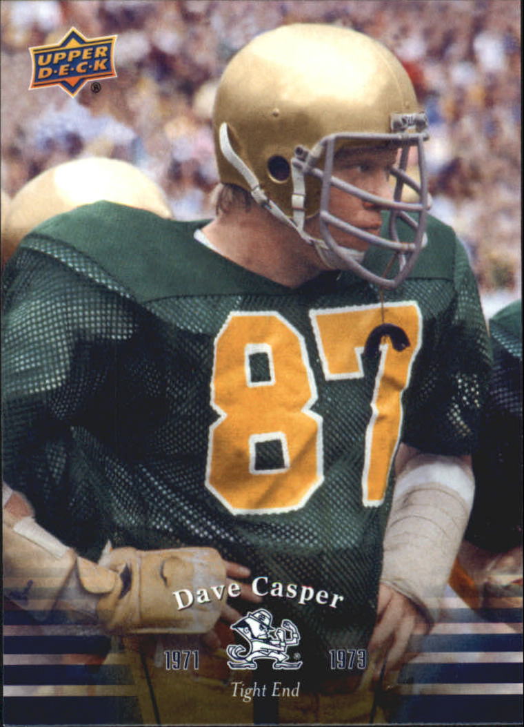 2013 Upper Deck Notre Dame #24 Dave Casper - NM-MT