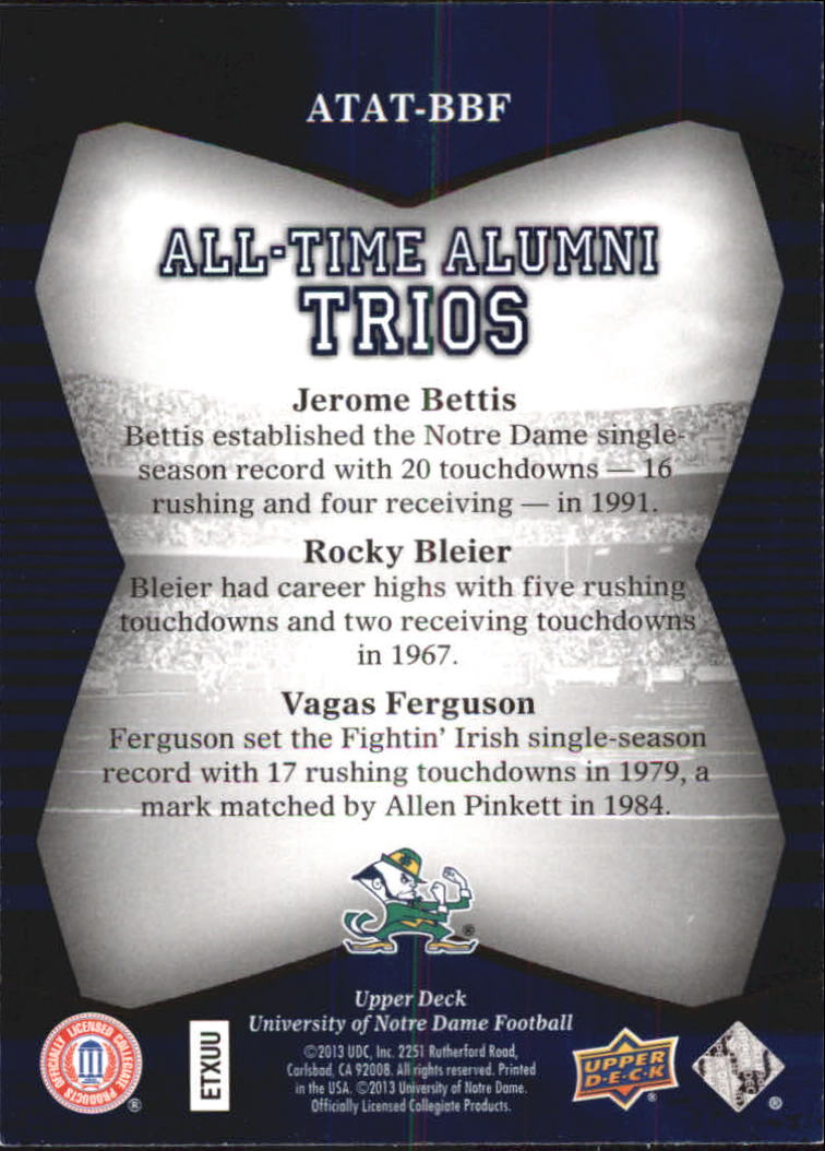 2013 Upper Deck Notre Dame All Time Alumni Football Card Pick (Inserts) - Bild 83 von 91