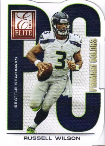 2013 Elite Primary Colors Silver #18 Russell Wilson