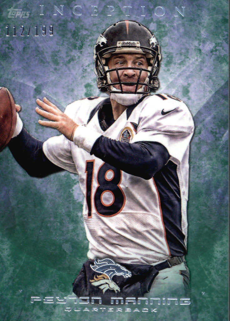2013 Topps Inception Green #100 Peyton Manning