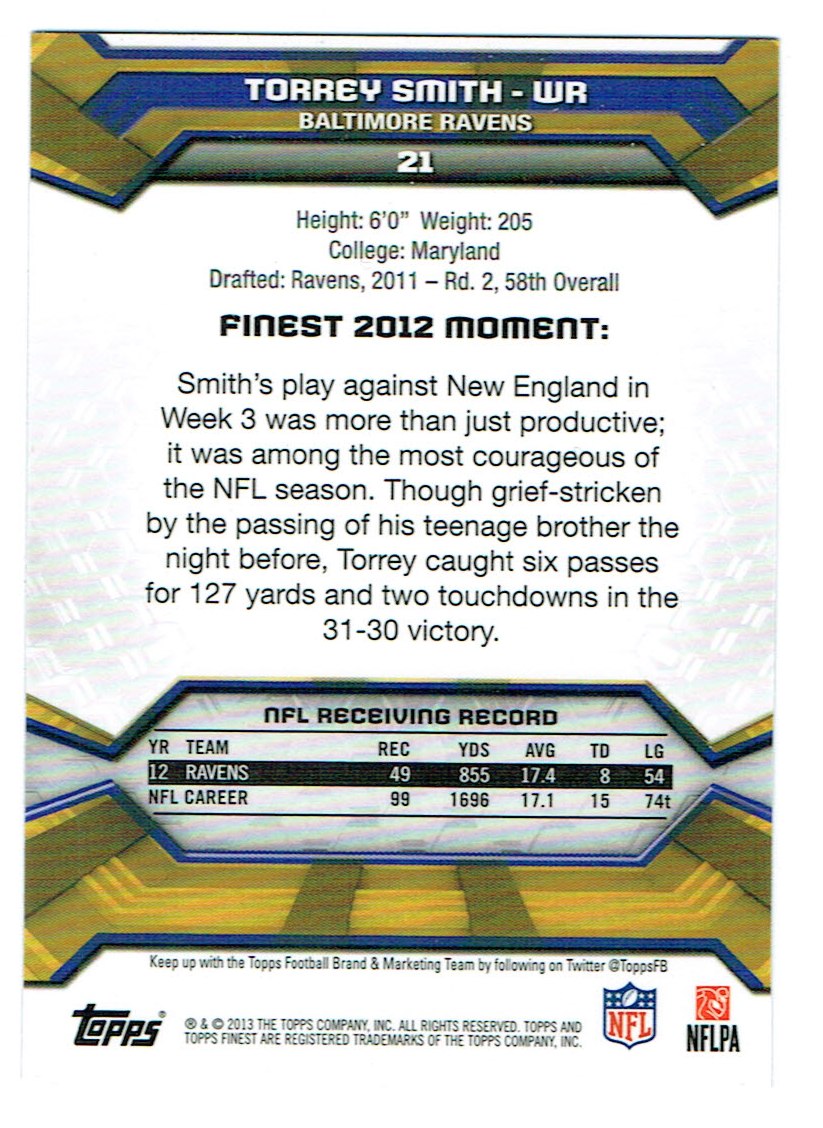 2013 Finest Football (Pick Card From List) C148 09-24