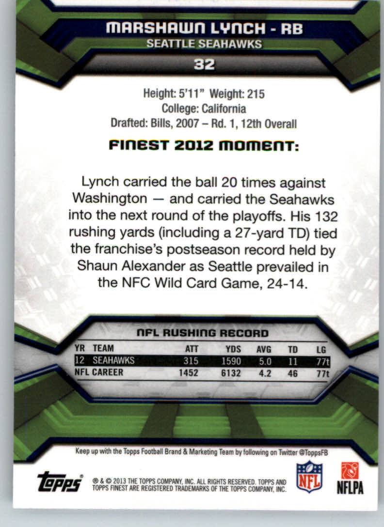 2013 Finest Football (Pick Card From List) C148 09-24