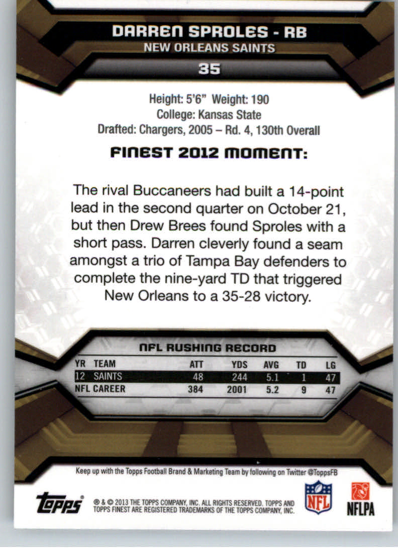 2013 Finest Football (Pick Card From List) C148 09-24