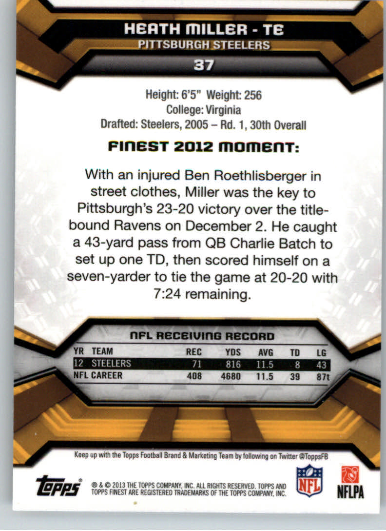 2013 Finest Football (Pick Card From List) C148 09-24