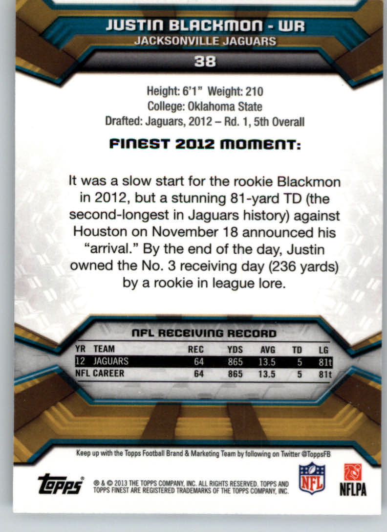 2013 Finest Football (Pick Card From List) C148 09-24