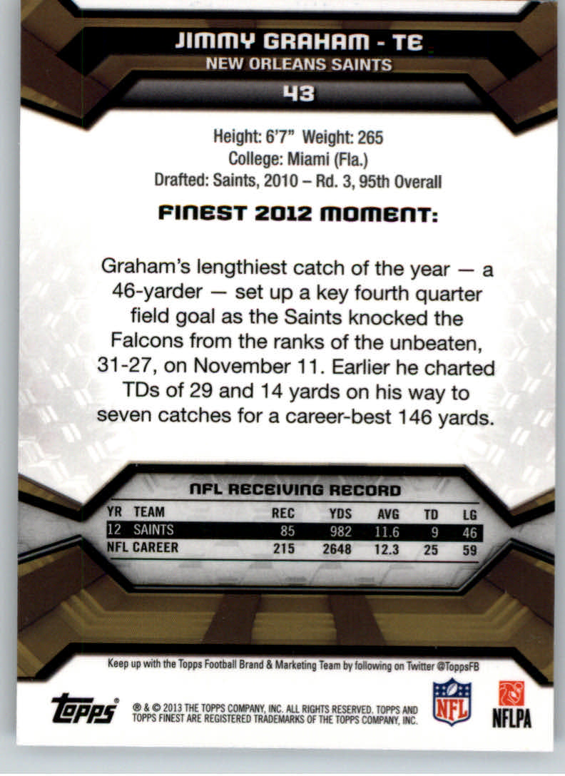 2013 Finest Football (Pick Card From List) C148 09-24