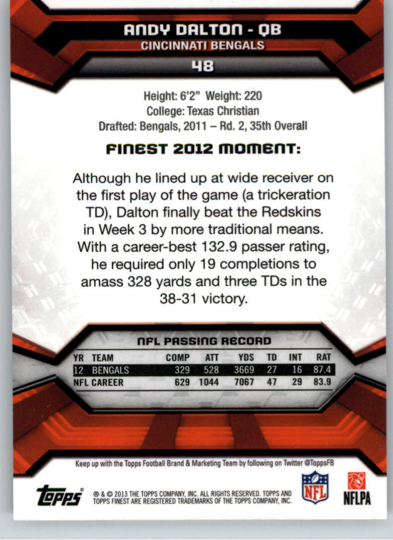 2013 Finest Football (Pick Card From List) C148 09-24