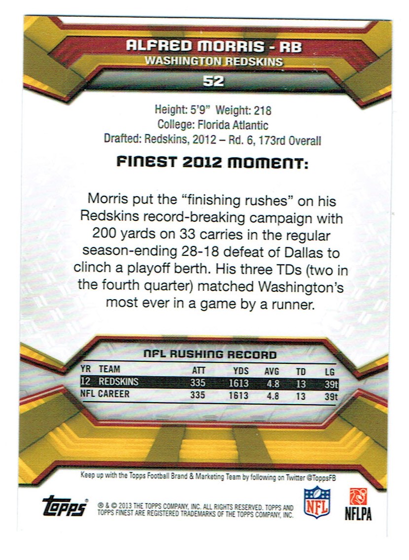 2013 Finest Football (Pick Card From List) C148 09-24