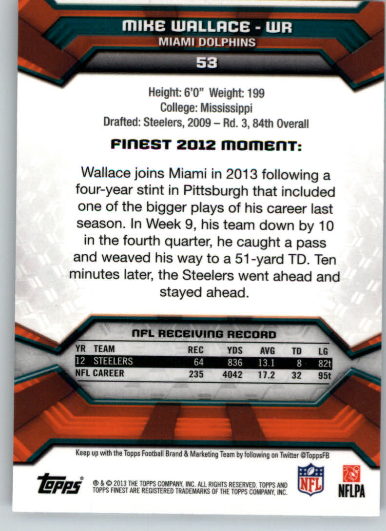 2013 Finest Football (Pick Card From List) C148 09-24