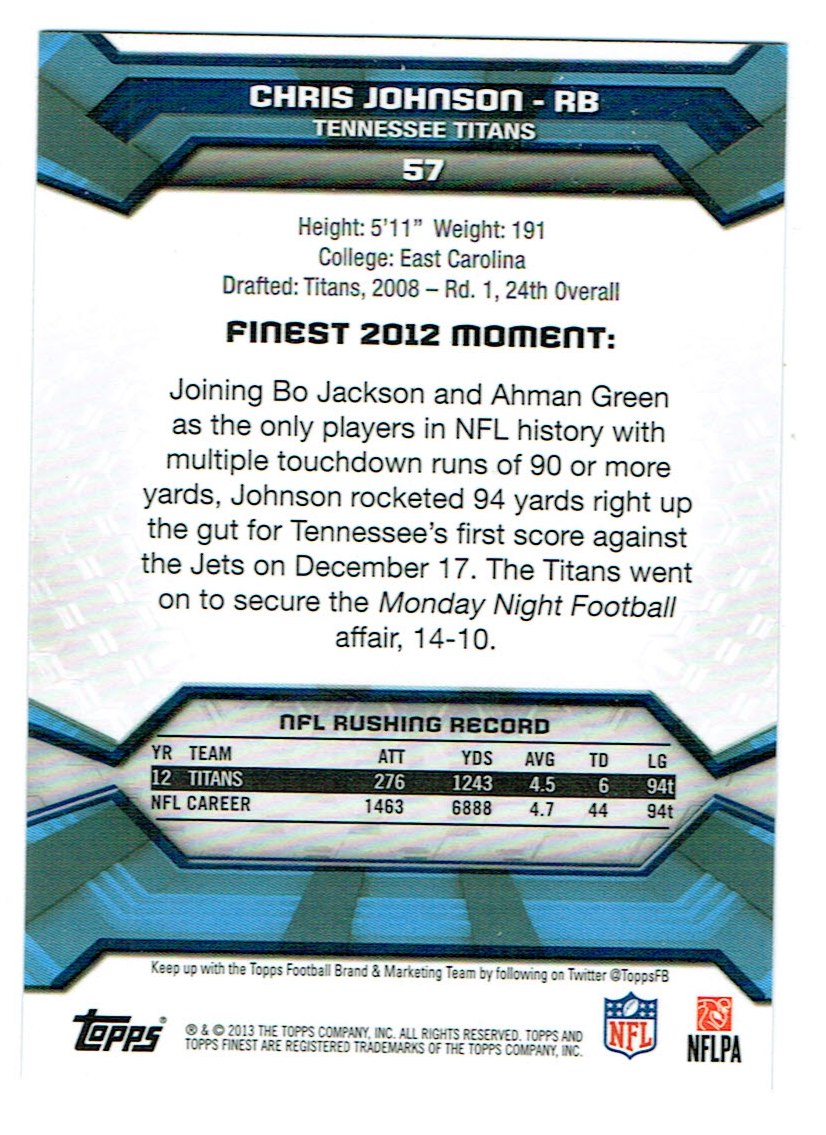 2013 Finest Football (Pick Card From List) C148 09-24