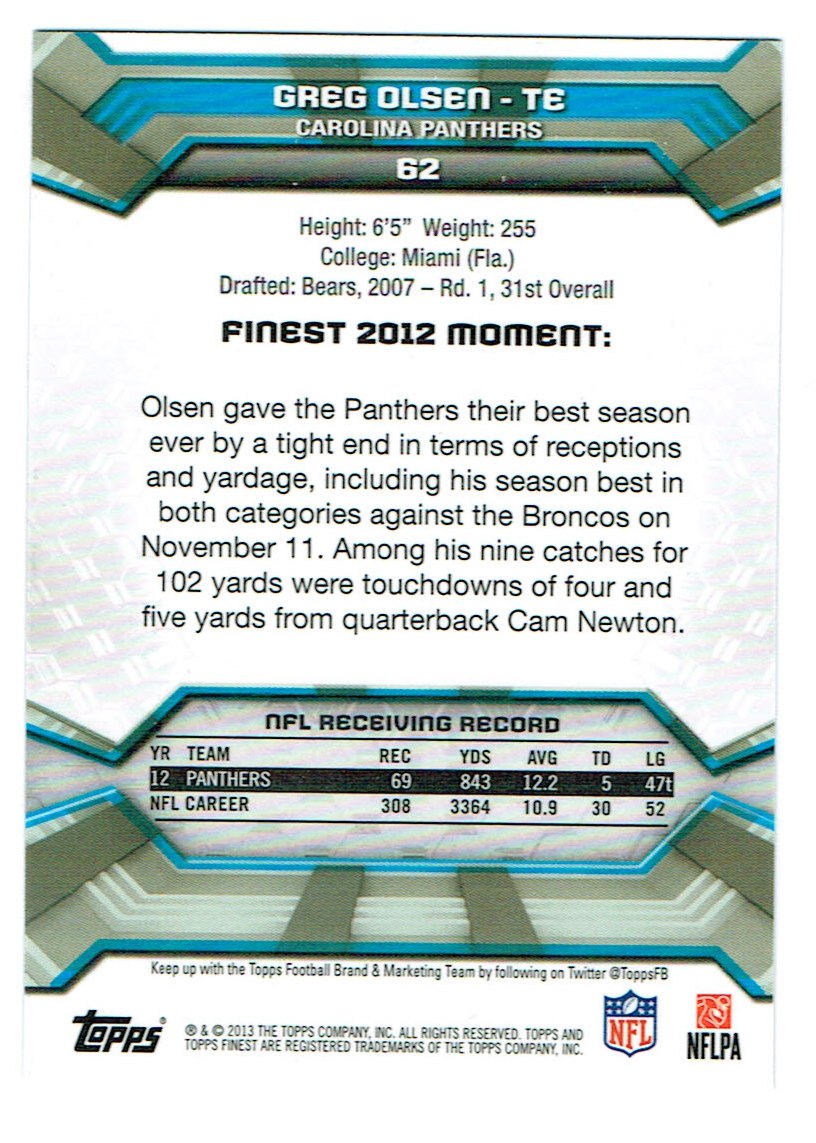 2013 Finest Football (Pick Card From List) C148 09-24