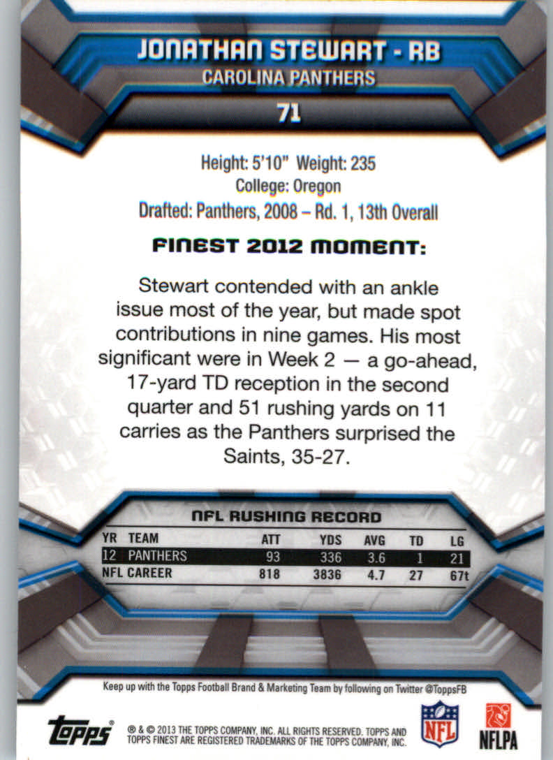 2013 Finest Football (Pick Card From List) C148 09-24