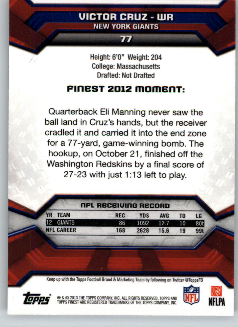 2013 Finest Football (Pick Card From List) C148 09-24