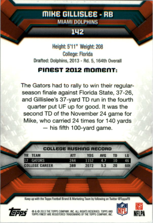 2013 Finest Football (Pick Card From List) C148 09-24