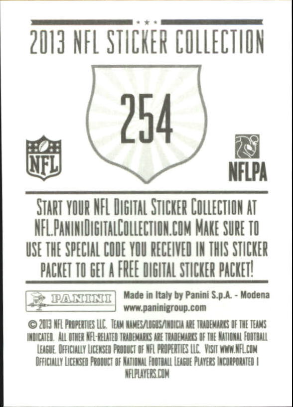 A8234- 2013 Panini Stickers Football Cards 250-488 -You Pick- 15+ FREE US SHIP - Picture 11 of 461