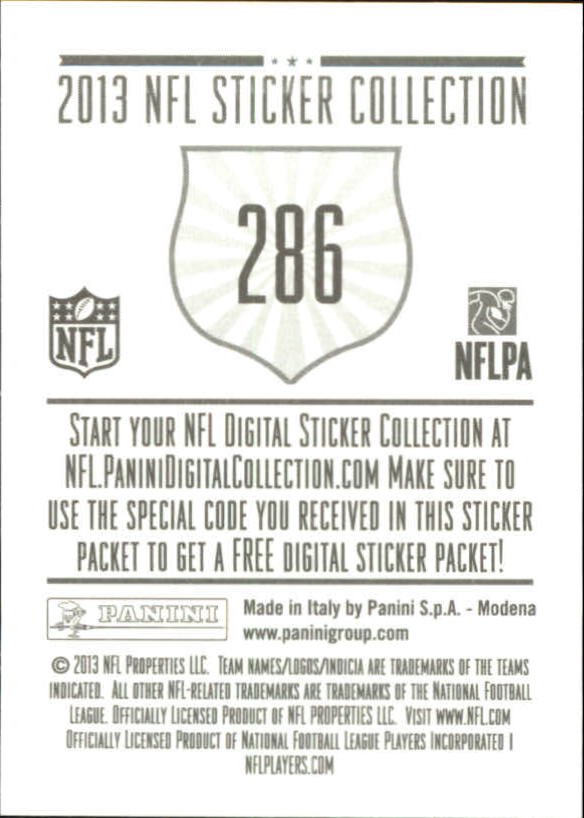 A8234- 2013 Panini Stickers Football Cards 250-488 -You Pick- 15+ FREE US SHIP - Picture 73 of 461