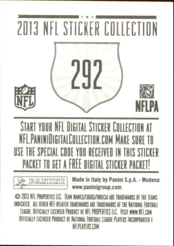 A8234- 2013 Panini Stickers Football Cards 250-488 -You Pick- 15+ FREE US SHIP - Picture 85 of 461