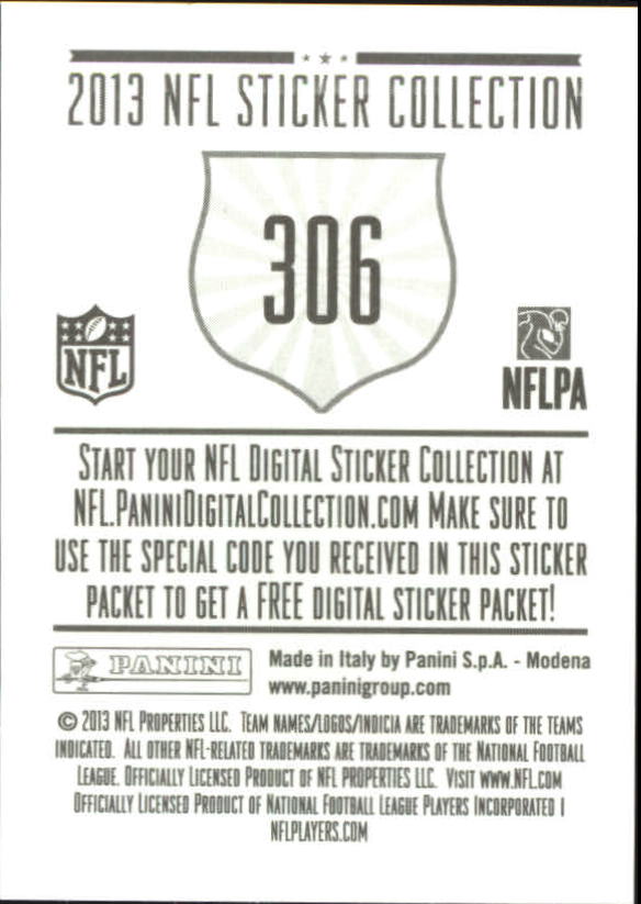 A8234- 2013 Panini Stickers Football Cards 250-488 -You Pick- 15+ FREE US SHIP - Picture 113 of 461