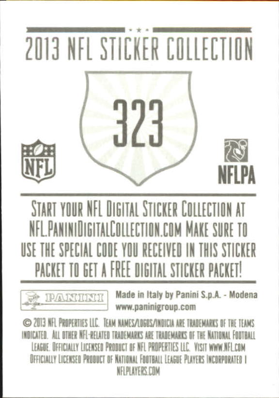 A8234- 2013 Panini Stickers Football Cards 250-488 -You Pick- 15+ FREE US SHIP - Picture 143 of 461