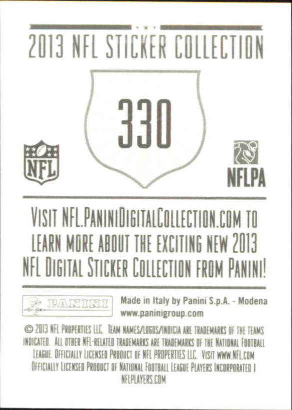 A8234- 2013 Panini Stickers Football Cards 250-488 -You Pick- 15+ FREE US SHIP - Picture 157 of 461