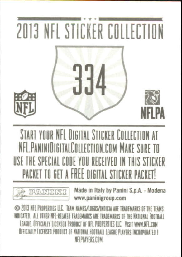 A8234- 2013 Panini Stickers Football Cards 250-488 -You Pick- 15+ FREE US SHIP - Picture 165 of 461