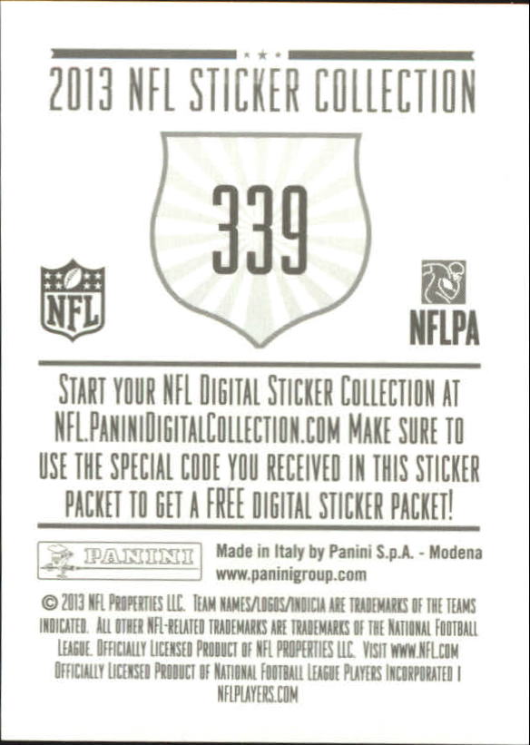 A8234- 2013 Panini Stickers Football Cards 250-488 -You Pick- 15+ FREE US SHIP - Picture 173 of 461
