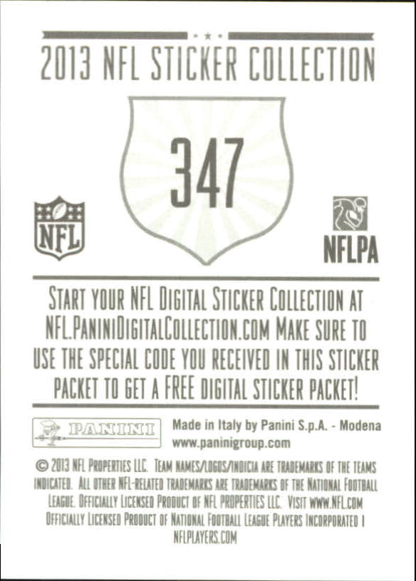 A8234- 2013 Panini Stickers Football Cards 250-488 -You Pick- 15+ FREE US SHIP - Picture 189 of 461
