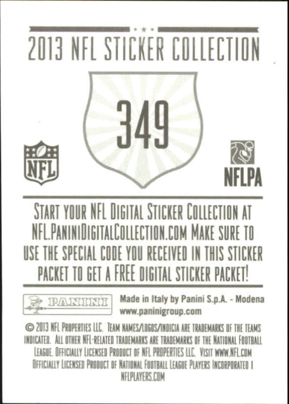 A8234- 2013 Panini Stickers Football Cards 250-488 -You Pick- 15+ FREE US SHIP - Picture 193 of 461